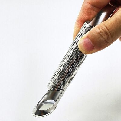 Acciaio inossidabile strato di spezie a manico lungo rete tubo infusore di tè per utensili da cucina