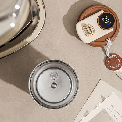 Tazza da viaggio con display di temperatura intelligente da 450 ml con materiale in acciaio inossidabile e cordone