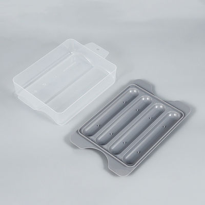 Cucina a vapore per hot dog in plastica senza BPA con colore personalizzato e compartimento per piatti laterali
