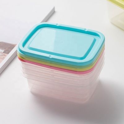 Mini contenitori di plastica per il frigorifero e il forno a microonde che risparmiano spazio