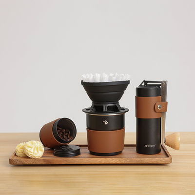 Conveniente e design europeo stile esterno portatile pieghevole manuale set macchine da caffè
