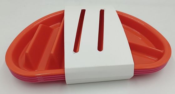 Lavatrice di piatti sostenibile, sicura, senza BPA, microonde, taco, piatti di plastica per tornare a scuola
