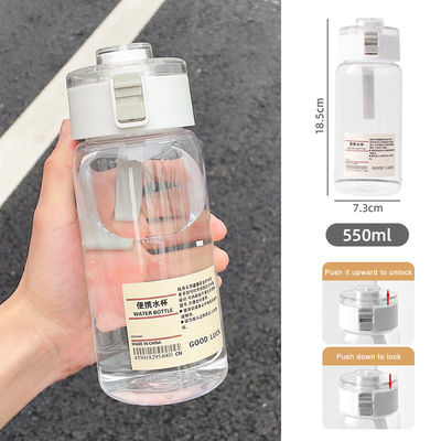 Applicabile Persone Adulti Bottiglia d'acqua di plastica trasparente con materiale personalizzato