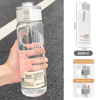 Applicabile Persone Adulti Bottiglia d'acqua di plastica trasparente con materiale personalizzato