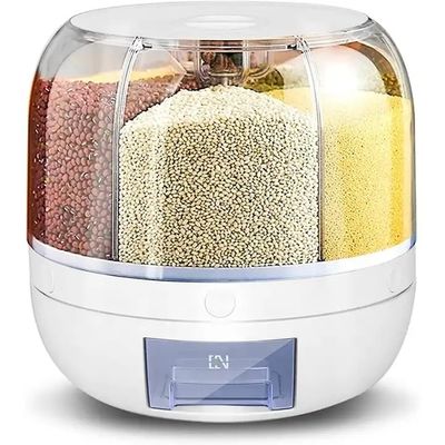 Dispenser alimentare a 6 griglie a prova di umidità con scatola di riso con logo personalizzato