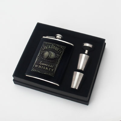 304 Acciaio Inossidabile Flasca di Hip Set per Alcol nero opaco Capacità 1 oz 2 oz 3 oz 4 oz 5 oz