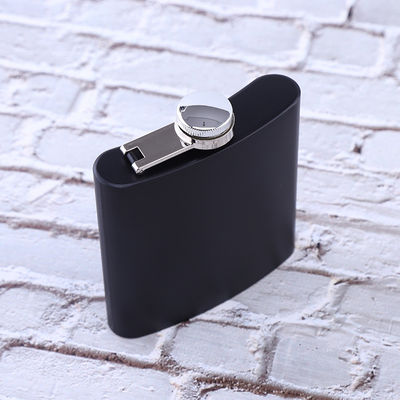 304 Acciaio Inossidabile Flasca di Hip Set per Alcol nero opaco Capacità 1 oz 2 oz 3 oz 4 oz 5 oz