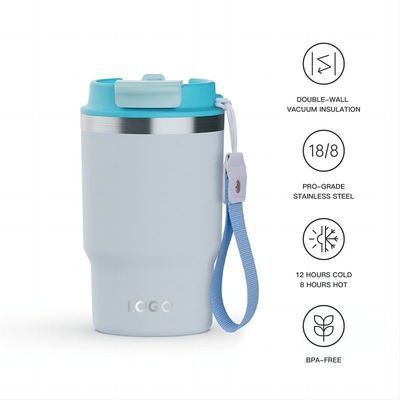 Acciaio inossidabile 16oz Tumbler con tazza di caffè a vuoto isolato BPA-free Capo personalizzato