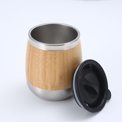 450ml Coppa in acciaio inossidabile di bambù stile di design classico e accessori per la tua presa in mano