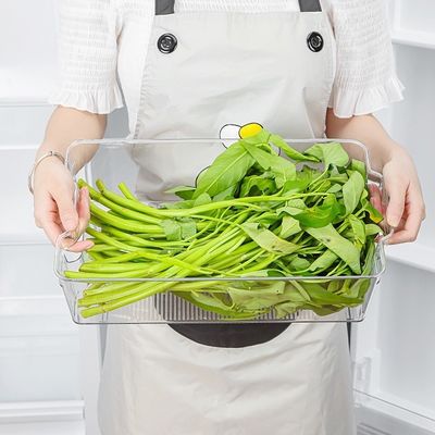 Contenitore da cucina in plastica quadrata per frigorifero Organizzatore cassettiere
