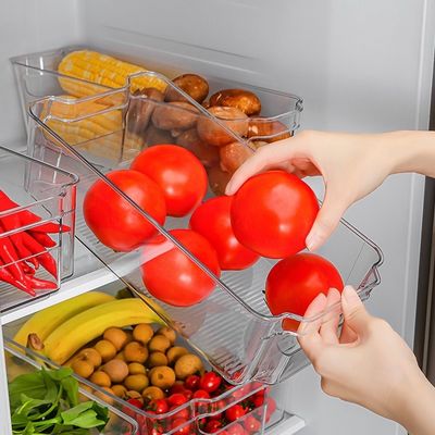Contenitore da cucina in plastica quadrata per frigorifero Organizzatore cassettiere