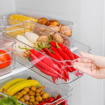 Contenitore da cucina in plastica quadrata per frigorifero Organizzatore cassettiere