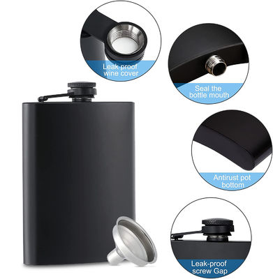Portable in acciaio inossidabile Camping Hip Flask Leakproof Scotch Gift Set per il divertimento all'aria aperta