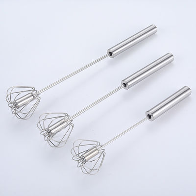 Colore personalizzato Man Push Mixer Crema Whipper Rotante Semi-Automatico Acciaio Inossidabile Egg Beater