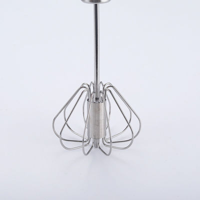 Colore personalizzato Man Push Mixer Crema Whipper Rotante Semi-Automatico Acciaio Inossidabile Egg Beater