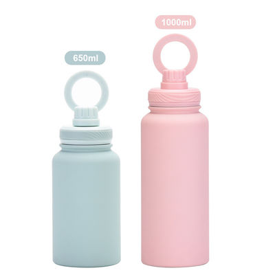 Sport Isolato Acciaio inossidabile Bottiglia d'acqua con telefono cellulare Monte Stand Magnetico Portatore sostenibile