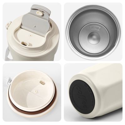 Tazza da caffè per auto moderna in acciaio inossidabile con isolamento da vuoto Perfetta in movimento
