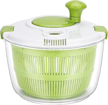 Confortevole manico 5L grande Lettuce Salata Spinner asciugatrice con logo personalizzato accettabile