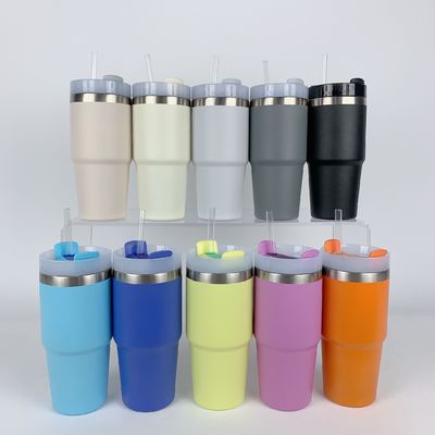 Isolamento termico 14oz Coppa per bambini con paglia Bpa libero doppia parete in acciaio inossidabile Tumbler