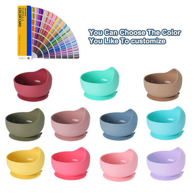684g BPA Free Non Toxic Silicone Baby Feeding Set per bambini piccoli utensili da tavola lavastoviglie
