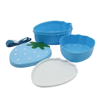 Contenitore alimentare a forma di fragola per bambini 15x12x8.7cm confezione customizzata a prova di perdita