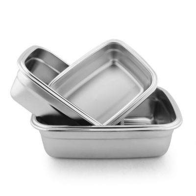 Non tossico 304 scatola da pranzo in acciaio inossidabile resistente agli acidi alimentari