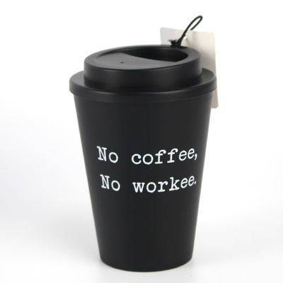 12 oz 350 ml PP Silicone Cover Fibra di Bambù Tazza di Caffè Riutilizzabile Con Capo Un Ideale Giveaway Item