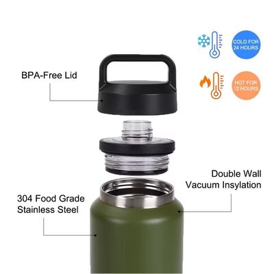 Adulti 18 oz 26 oz 36 oz Isolata bottiglia d'acqua a doppia parete in acciaio inossidabile palestra sport bottiglia da bere