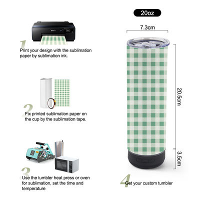20oz Capacità altoparlante musicale Tumbler design in stile americano con luce LED staccabile