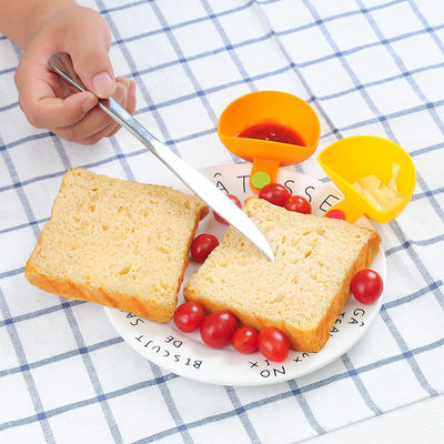 10g Aceto di Tomato Clip di Dip Condimento piatto di plastica Clip di Dip Bowl per portapiatti