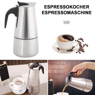 Strumenti per il caffè e il tè 6 tazze di acciaio inossidabile Moka Pot Espresso Caffettiera Bialetti