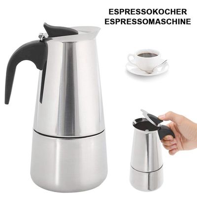 Strumenti per il caffè e il tè 6 tazze di acciaio inossidabile Moka Pot Espresso Caffettiera Bialetti