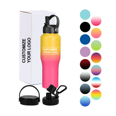 Migliora la tua attrezzatura da campeggio con questa bottiglia d'acqua in acciaio inossidabile da 32 oz e il coperchio del becco