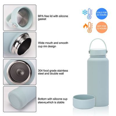 Classico design bottiglia d'acqua in acciaio inox a doppia parete per l' ecologia