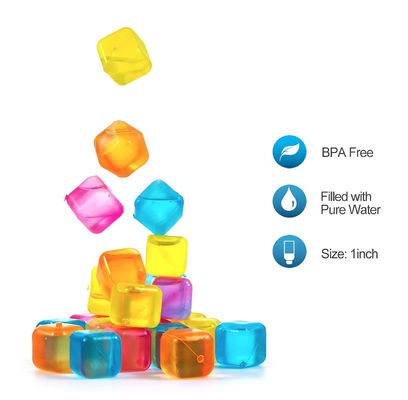 Colorati cubetti di ghiaccio refrigerabili 310g Realizzati in materiale alimentare, plastica senza BPA