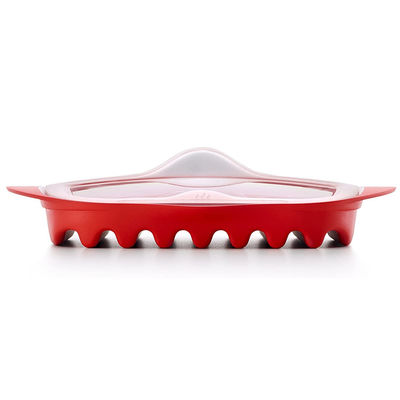 28*25*5cm Materiale PP di qualità alimentare per uso personale Forno a microonde con coperchio accetta logo personalizzato