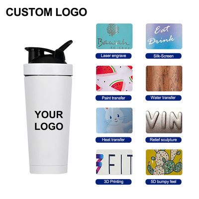 739ml / 500ml Capacità Colorato personalizzato Acciaio inossidabile Protein Shaker Bottiglia per palestra