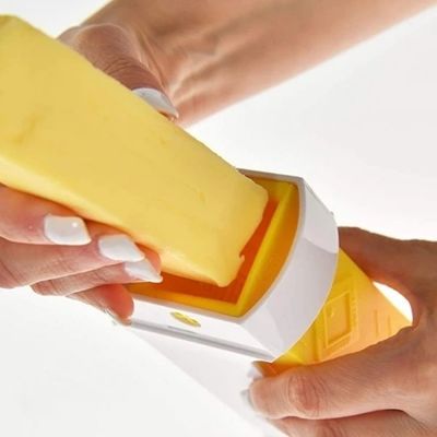 Dispensatore di burro con coltello di formaggio per le necessità di cottura