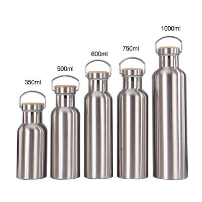 500 ml/750 ml bottiglie isolanti sotto vuoto con acciaio inossidabile a doppia parete sostenibile