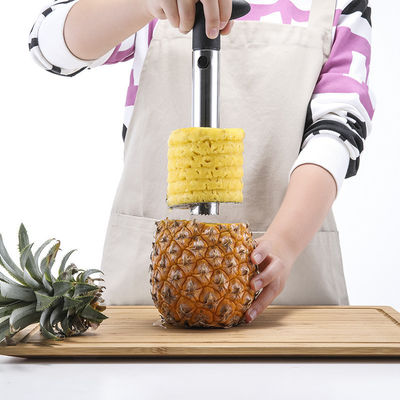 Acciaio inossidabile 304 Ananas Corer Slicer Fast Kitchen Gadget per la facile rimozione del nucleo