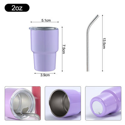 Reutilizzabile Mini Tumbler Shot Glass 304 in acciaio inossidabile con logo personalizzato