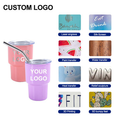 Reutilizzabile Mini Tumbler Shot Glass 304 in acciaio inossidabile con logo personalizzato