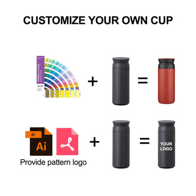 350 ml 500 ml Doppio muro per caffè di viaggio con presa di rivestimento Isolato da vuoto