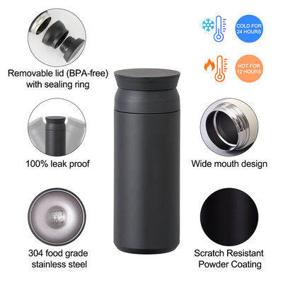 350 ml 500 ml Doppio muro per caffè di viaggio con presa di rivestimento Isolato da vuoto