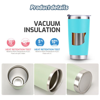 Occasione di viaggio 20oz Caffettiere isolante con doppia parete in acciaio inossidabile personalizzato
