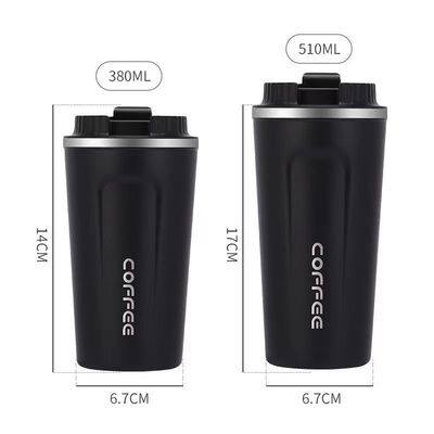 Tazza termica in acciaio inossidabile eco-compatibile con visualizzatore di temperatura e coperchio anti-fuga