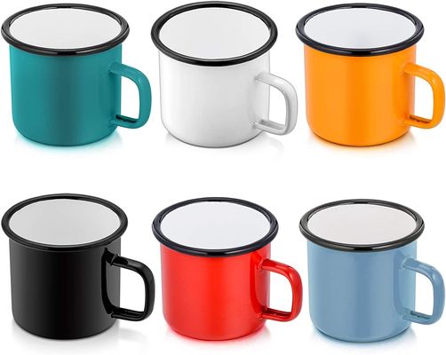 Logo personalizzato Enamello Camping Tazza di caffè Europa Stile di design con accessori HANDGRIP