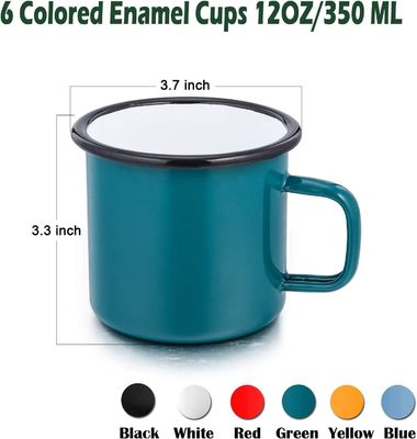 Logo personalizzato Enamello Camping Tazza di caffè Europa Stile di design con accessori HANDGRIP
