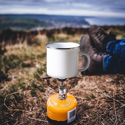 Logo personalizzato Enamello Camping Tazza di caffè Europa Stile di design con accessori HANDGRIP