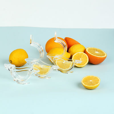 Succatore portatile trasparente di frutta Acrilico Manuale Limone Slice Squeezer per agrumi
